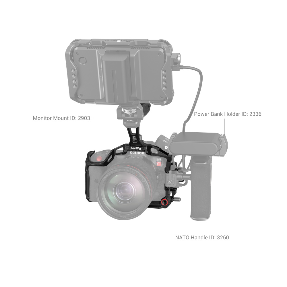 SmallRig “Black Mamba” Handheld Kit za Canon EOS R5 C 3891 - 2